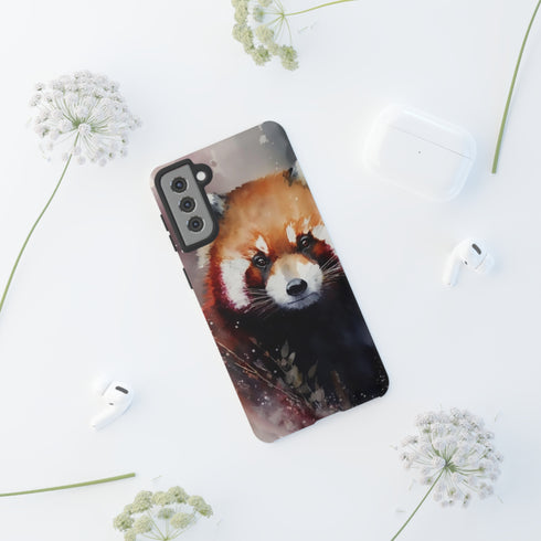 Red Panda in Watercolor - Impact Resistant Phone Case